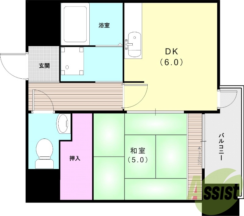 4階の間取り図