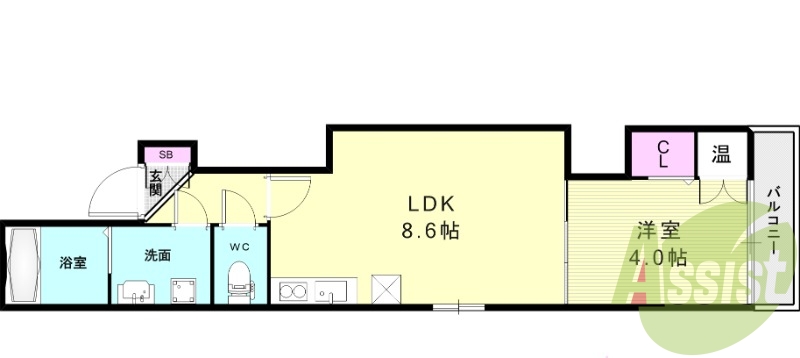 1階の間取り図