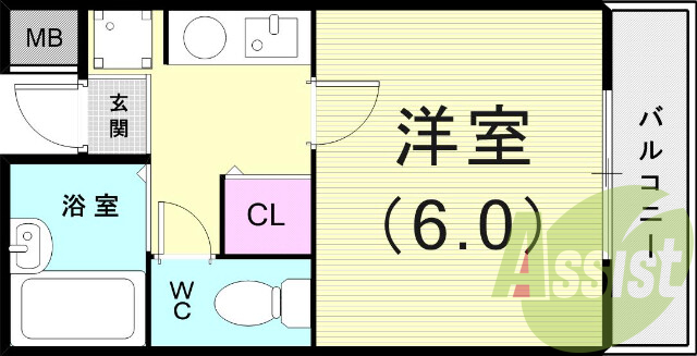 1階の間取り図