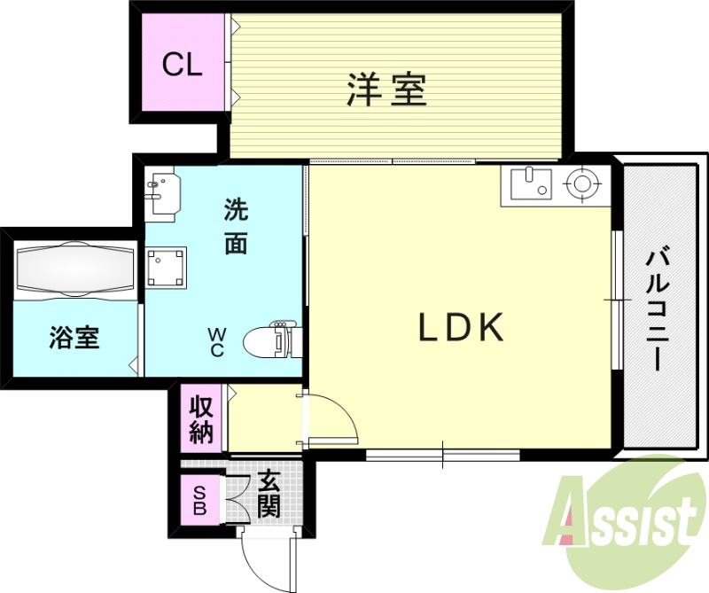 1階の間取り図