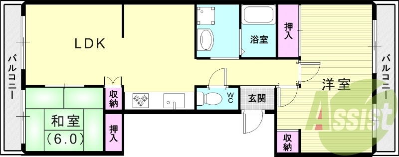 5階の間取り図