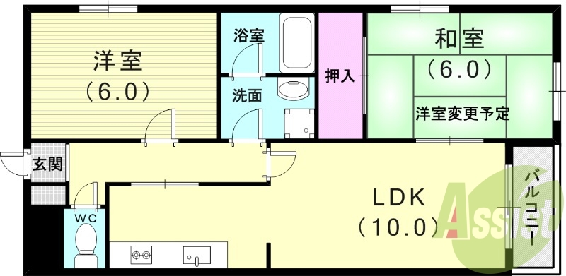 4階の間取り図