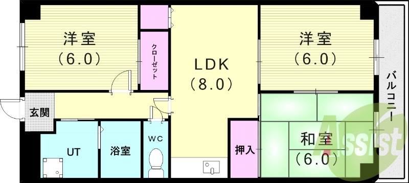 3階の間取り図