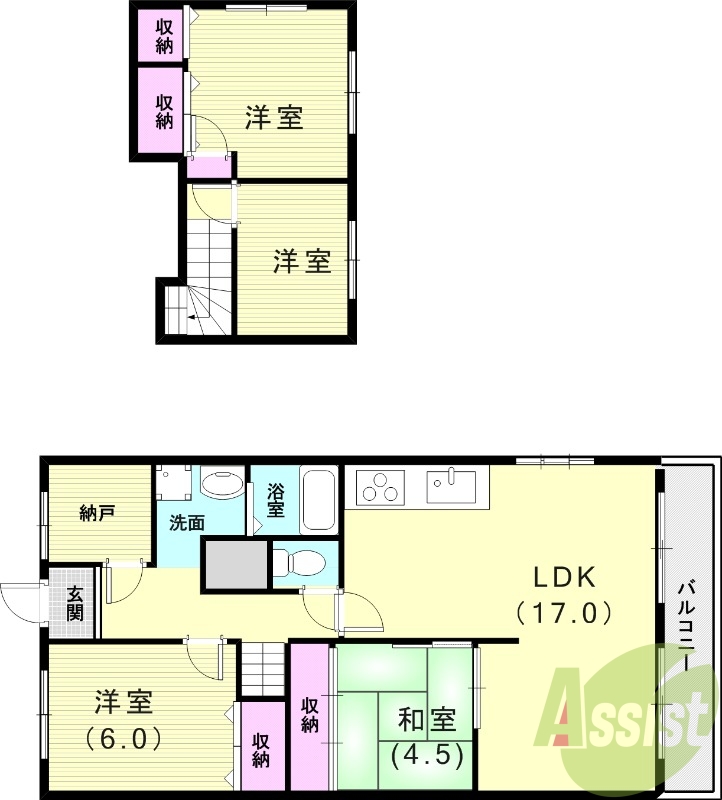 5階の間取り図