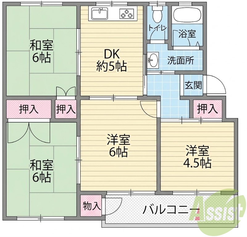 5階の間取り図