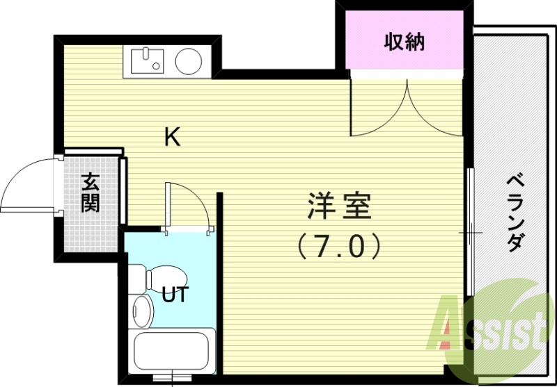 2階の間取り図
