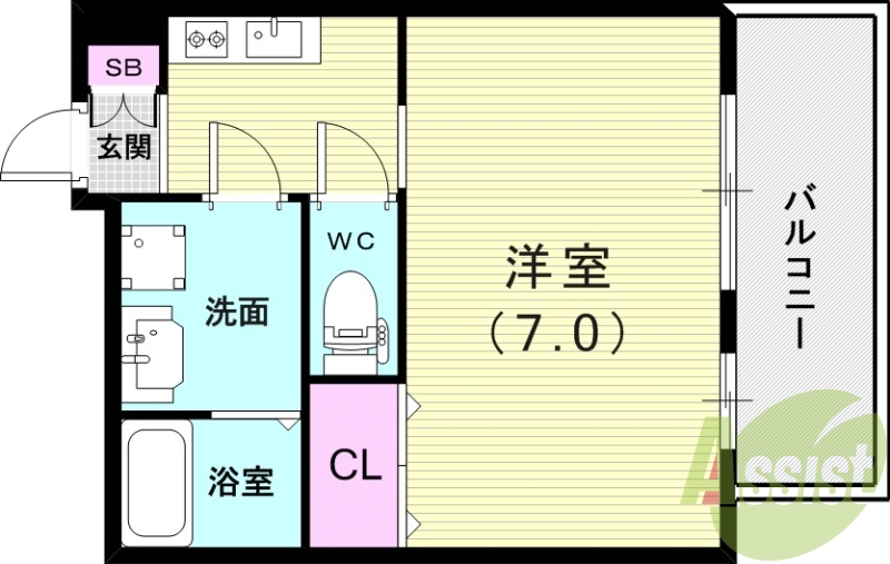 7階の間取り図