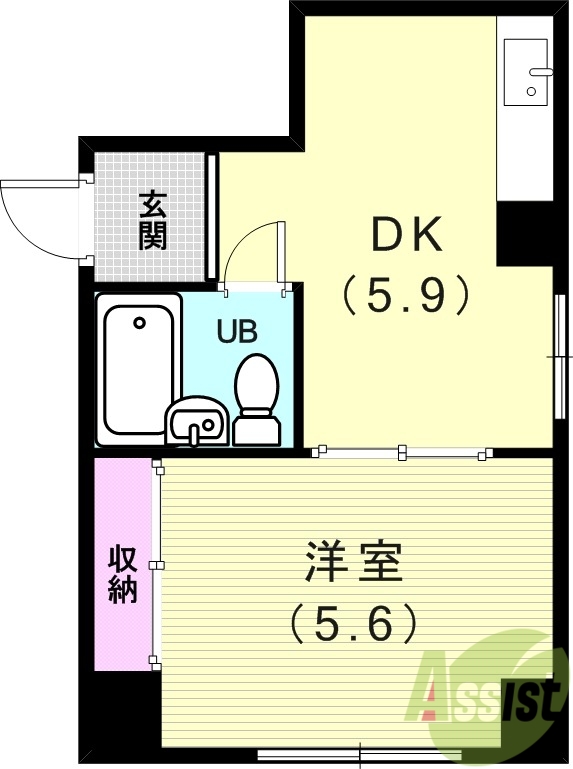 5階の間取り図
