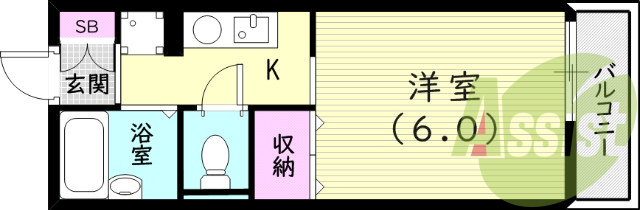 2階の間取り図