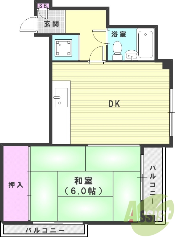 3階の間取り図