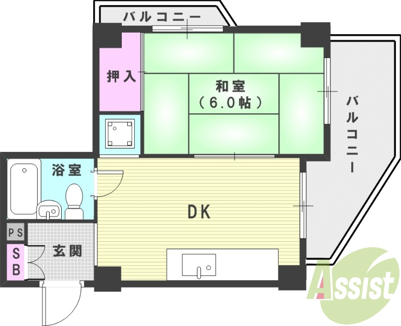 4階の間取り図