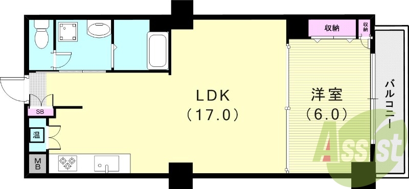 1階の間取り図