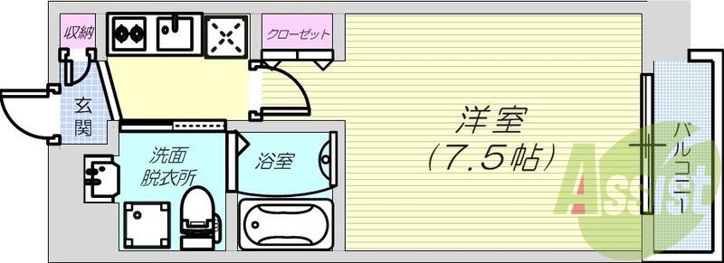 6階の間取り図