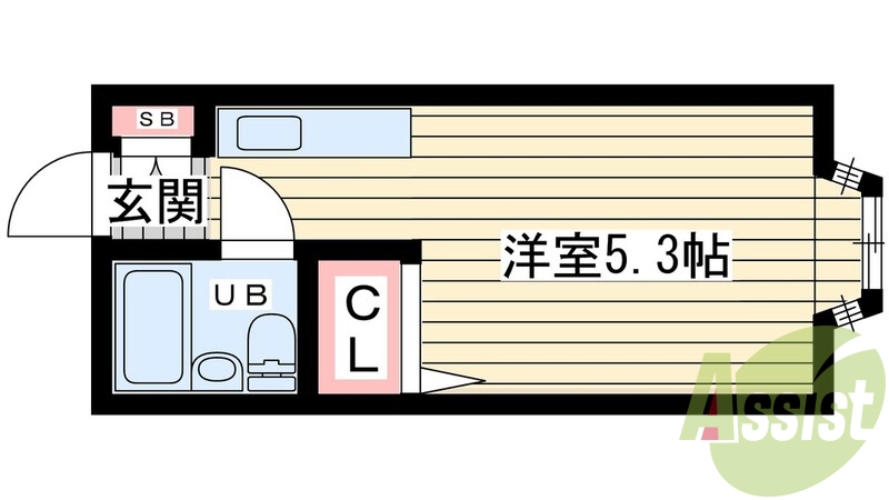 2階の間取り図