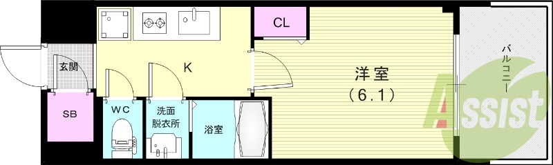 4階の間取り図