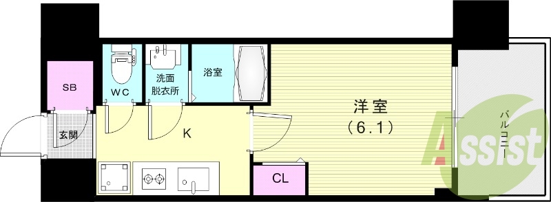 4階の間取り図