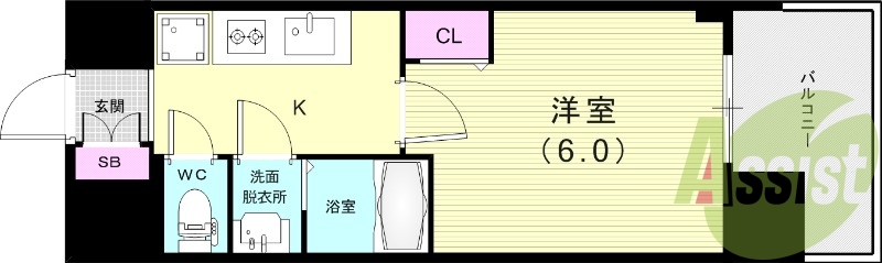 4階の間取り図