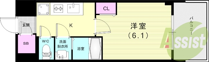 4階の間取り図
