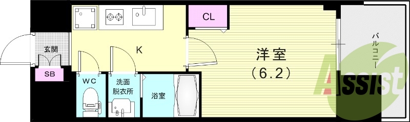 4階の間取り図