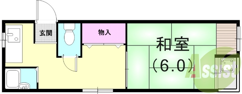2階の間取り図