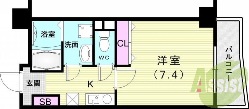 9階の間取り図