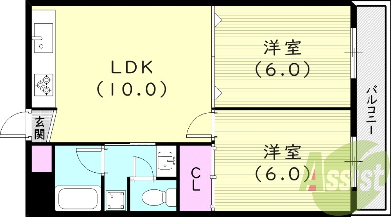 1階の間取り図