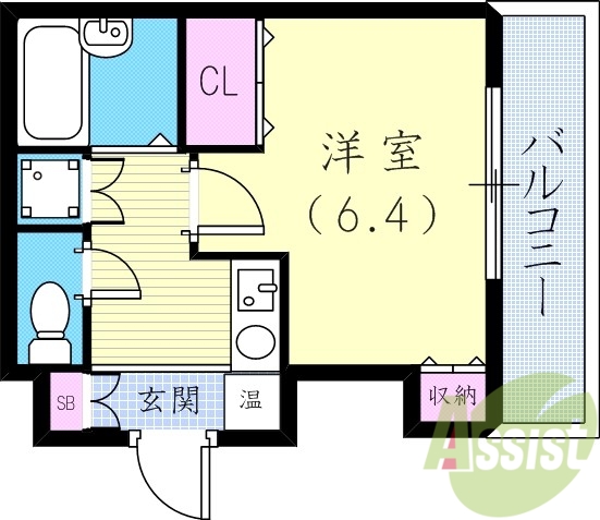 8階の間取り図