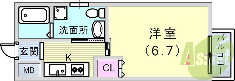 1階の間取り図