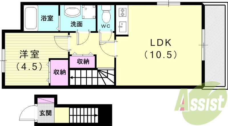 2階の間取り図