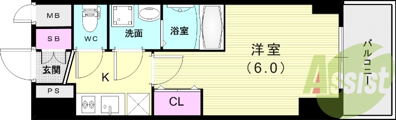 4階の間取り図