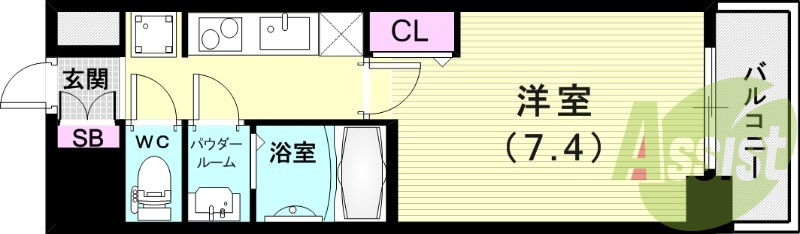 7階の間取り図