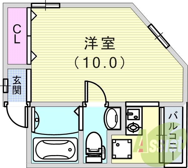 2階の間取り図