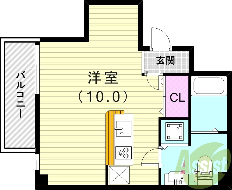2階の間取り図