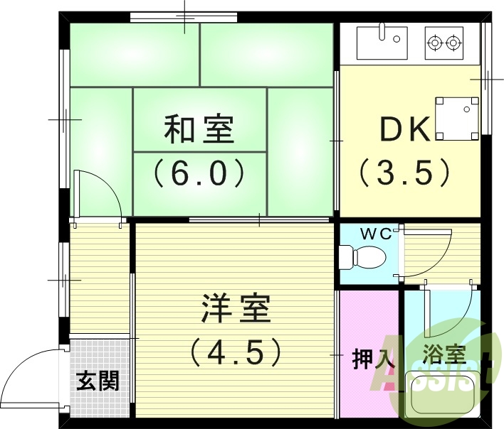 2階の間取り図