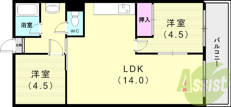 3階の間取り図