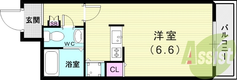 5階の間取り図