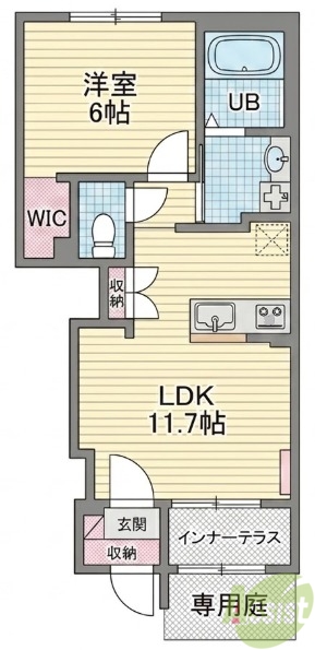 1階の間取り図