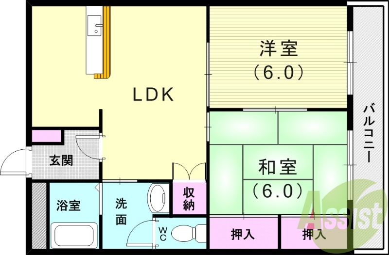 1階の間取り図