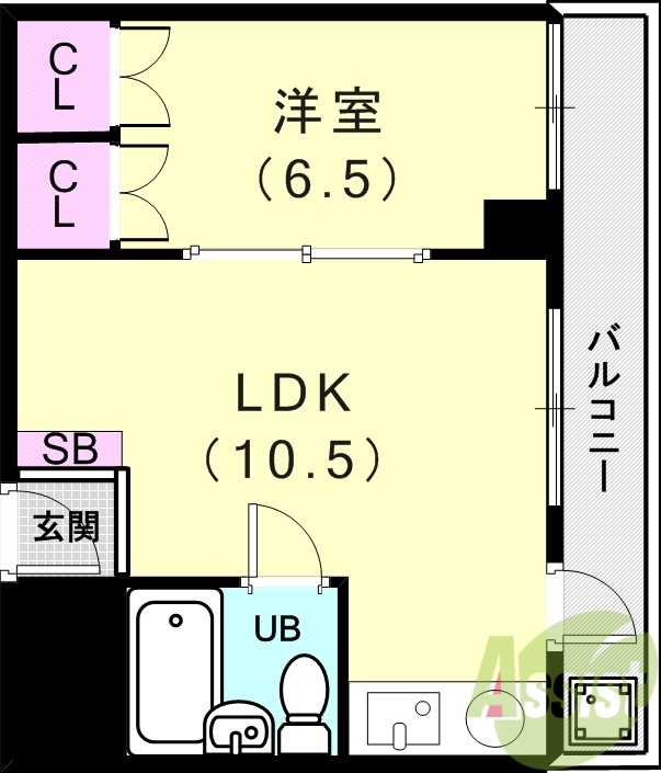 5階の間取り図