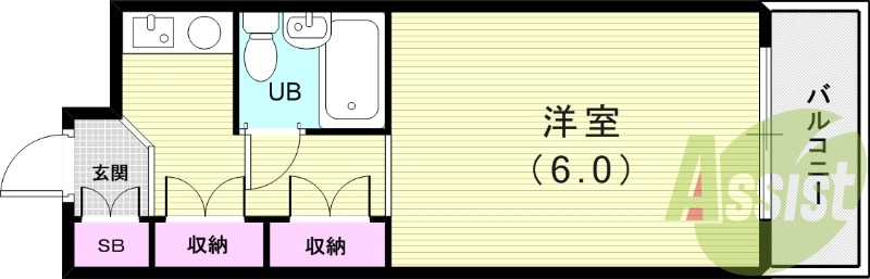 4階の間取り図