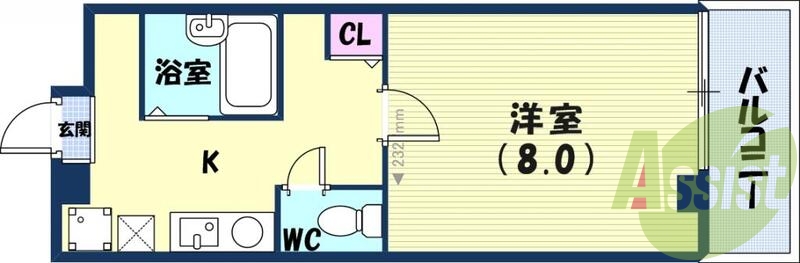 4階の間取り図