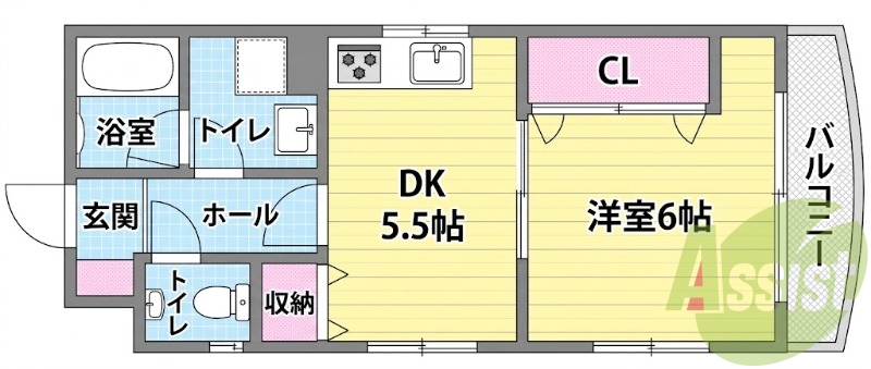 2階の間取り図