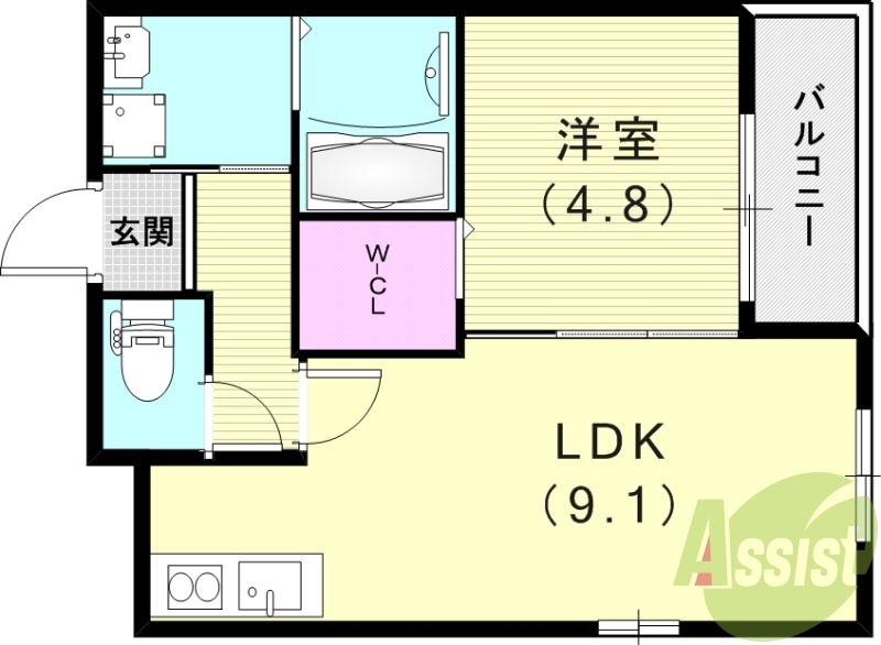 1階の間取り図