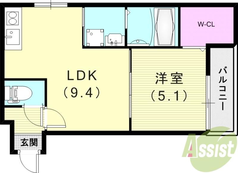 2階の間取り図