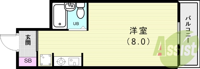 1階の間取り図