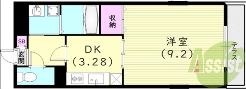 1階の間取り図