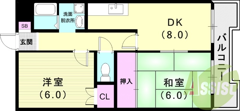 4階の間取り図