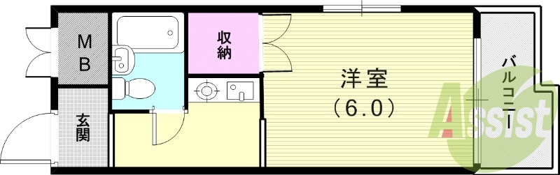 4階の間取り図