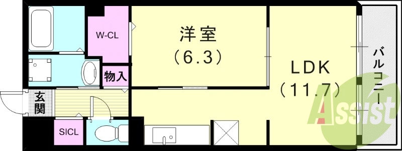 2階の間取り図