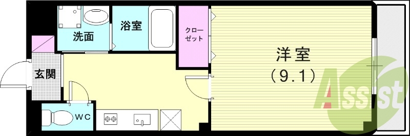 1階の間取り図